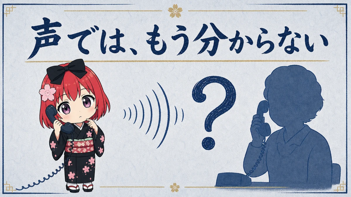 図解: 声では、もう分からない。AIは人の声をまねできる